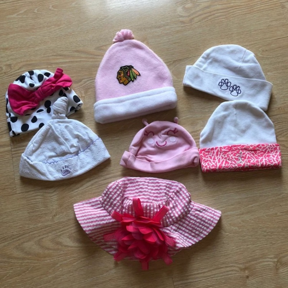 Baby girl hat bundle